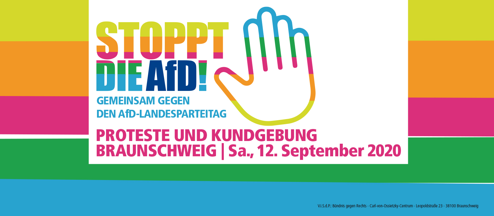 Stoppt die AfD! Gemeinsam gegen den AfD – Landesparteitag in Braunschweig!